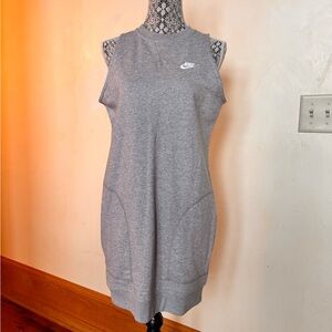 Nike dress length sleeveless sweatshirt with pockets